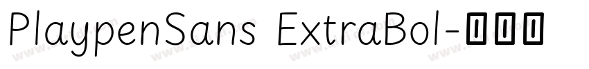 PlaypenSans ExtraBol字体转换 PlaypenSans ExtraBol字体转换